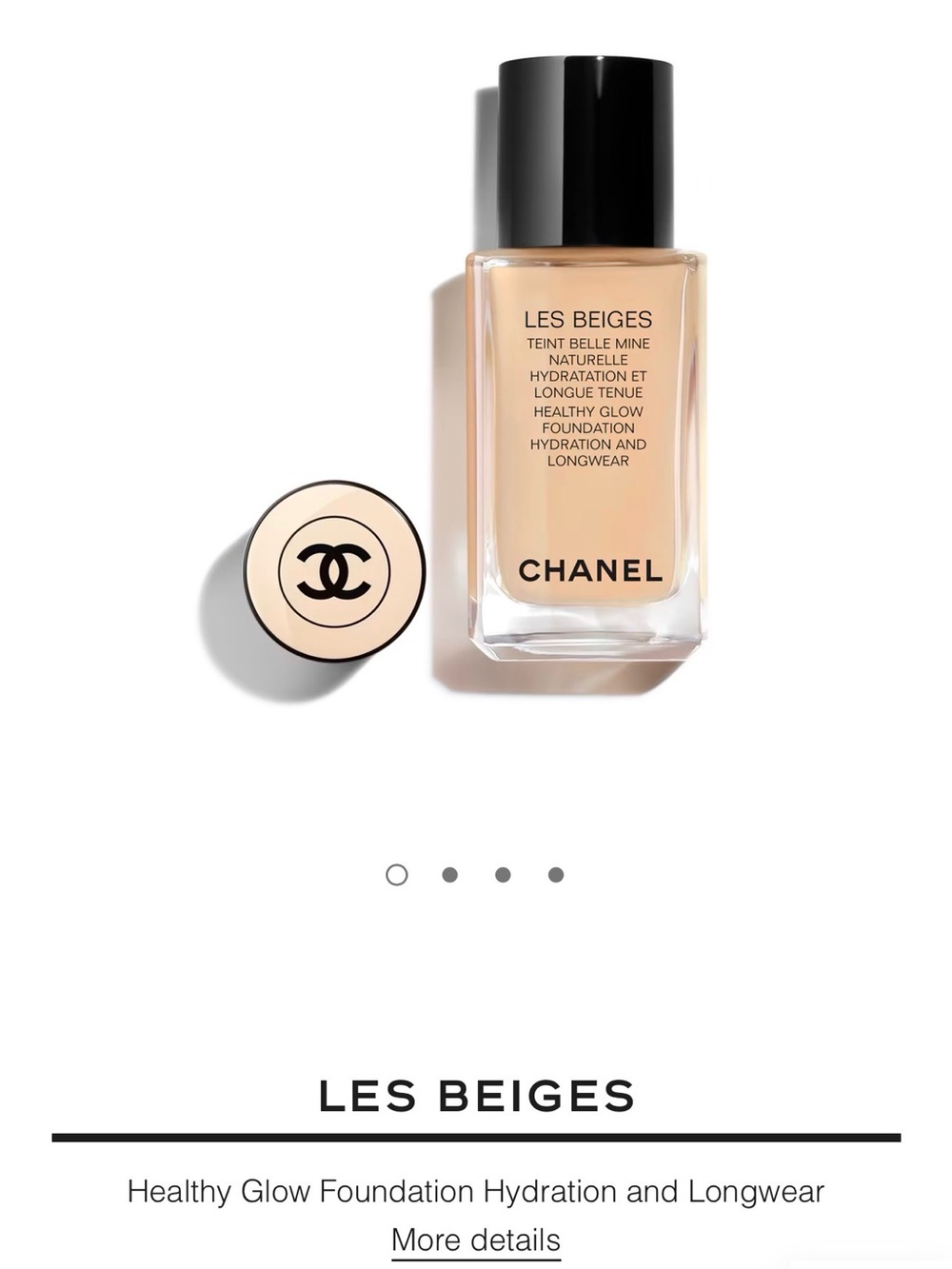 CHANEL Les Beiges Healthy Glow Foundation - Beige